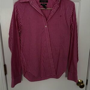 Woman’s Pink Checkered Shirt